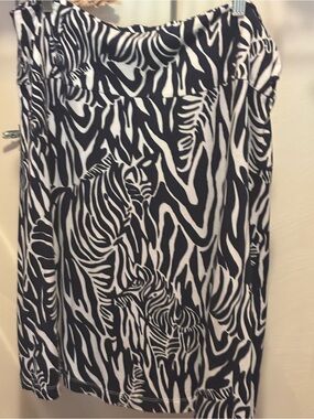 Lilly Pulitzer Black & White Zebra-Print Swim Coverup